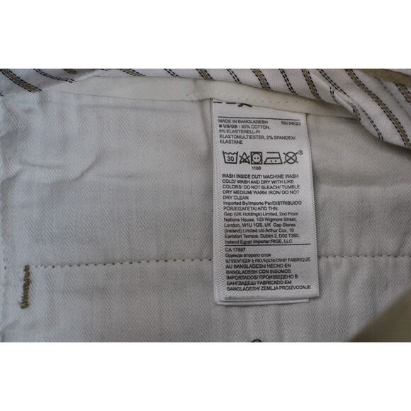 Banana Republic Pants Mens 33x32 Khaki Mason Athletic Tapered Fit Stretch - Picture 4 of 9